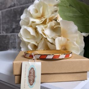 Spartina 449 Striped Orange and White Bangle